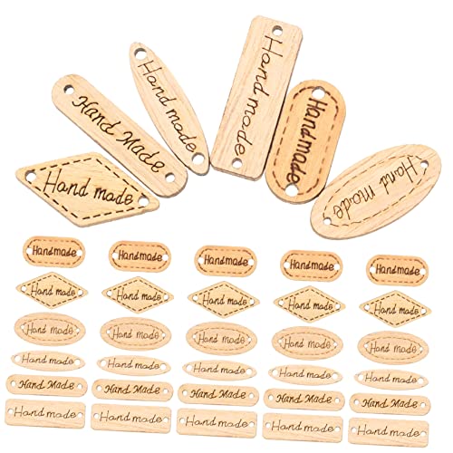 OHPHCALL 200Stücke Handgefertigte Holzknöpfe Etiketten für DIY Projekte Zubehör für Scrapbooking Handwerk Dekoration und Personalisierte Holz OHPHCALL 200Stücke Handgefertigte Holzknöpfe Etiketten für DIY Projekte Zubehör für Scrapbooking Handwerk Dekoration und Personalisierte Holz von OHPHCALL