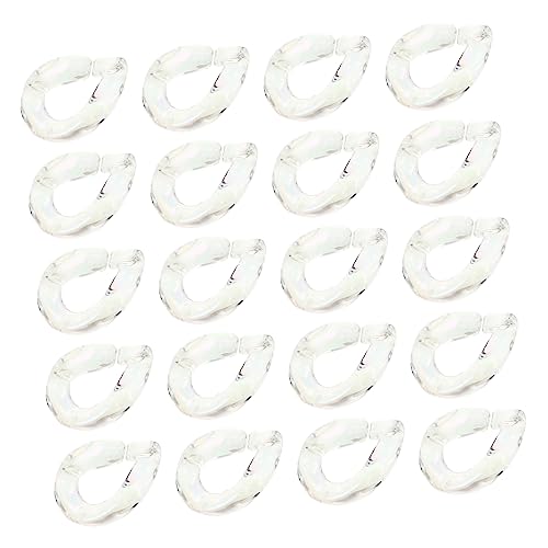 OHPHCALL 20Stücke DIY Armbänder Schnallen Offene Ringanschlüsse Acryl Leichte und Langlebige Kettenverschlüsse für Schmuckherstellung OHPHCALL 20Stücke DIY Armbänder Schnallen Offene Ringanschlüsse Acryl Leichte und Langlebige Kettenverschlüsse für Schmuckherstellung von OHPHCALL