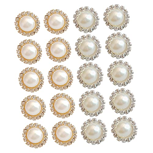 OHPHCALL 20Stücke DIY Haarschmuck Perlen Strass und Legierung für Haaraccessoires für Hochzeiten Geburtstagsfeiern Basteln und Persönliche von OHPHCALL