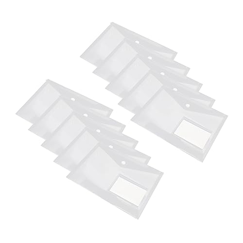 OHPHCALL 20Stücke Dokumententaschen Transparent mit Snap Verschluss Praktische Aufbewahrung für Dokumente für Büro und Organisation Leicht und Tragbar aus Robustem Material OHPHCALL 20Stücke Dokumententaschen Transparent mit Snap Verschluss Praktische Aufbewahrung für Dokumente für Büro und Organisation Leicht und Tragbar aus Robustem Material von OHPHCALL