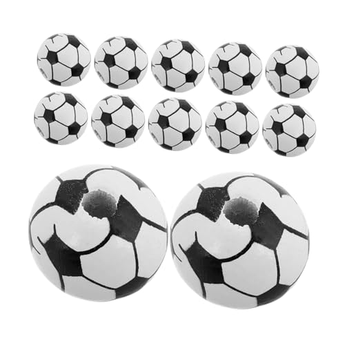 OHPHCALL 20Stücke Fußball Holzperlen für DIY Schmuckherstellung Runde Sportperlen für Armbänder Schlüsselketten und Kindersicheres Handwerkszubehör OHPHCALL 20Stücke Fußball Holzperlen für DIY Schmuckherstellung Runde Sportperlen für Armbänder Schlüsselketten und Kindersicheres Handwerkszubehör von OHPHCALL