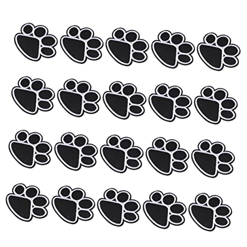 OHPHCALL 20Stücke Hundepfoten Aufbügelflicken Schwarze Gestickte Patches für Kleidung Taschen und Kunsthandwerk Einfach zu Fixieren für Designs OHPHCALL 20Stücke Hundepfoten Aufbügelflicken Schwarze Gestickte Patches für Kleidung Taschen und Kunsthandwerk Einfach zu Fixieren für Designs von OHPHCALL