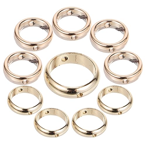 OHPHCALL 20Stücke Runde Perlenrahmen Mehrzweck Rahmen für DIY Schmuckherstellung für Armbänder und Halsketten Doppel Kupferringe und Ccb Ringe von OHPHCALL
