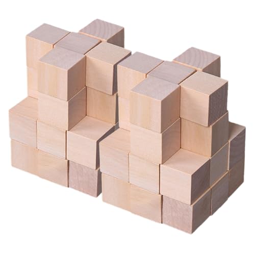 OHPHCALL 250 Stück Quadratische Naturkiefer Holzwürfel zum Basteln Robuste Blanke Holzklötze Vielseitige Bausteine für DIY Kinderfreundlich und Stoßfest für und Modellbau OHPHCALL 250 Stück Quadratische Naturkiefer Holzwürfel zum Basteln Robuste Blanke Holzklötze Vielseitige Bausteine für DIY Kinderfreundlich und Stoßfest für und Modellbau von OHPHCALL