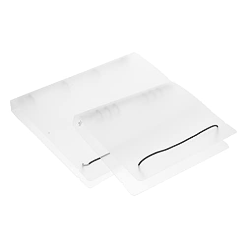 OHPHCALL 2Stücke Notizblock Hülle mit Band Halbtransparent Binder Cover für Vielseitig für Schule und Büro Langlebig und Wiederverwendbar von OHPHCALL