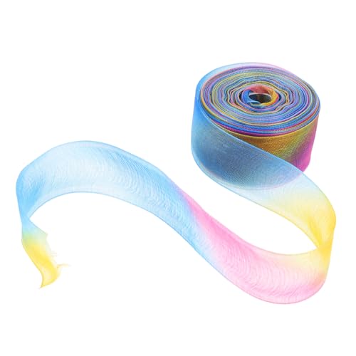 OHPHCALL 2pcs Sheer Chiffon Ribbon Crafting Ribbon Präsentiert Das Wickelband Zum Verpacken Von Dekorieren Des Valentinstags Hochzeits Geburtstag Bouquet Girlande von OHPHCALL
