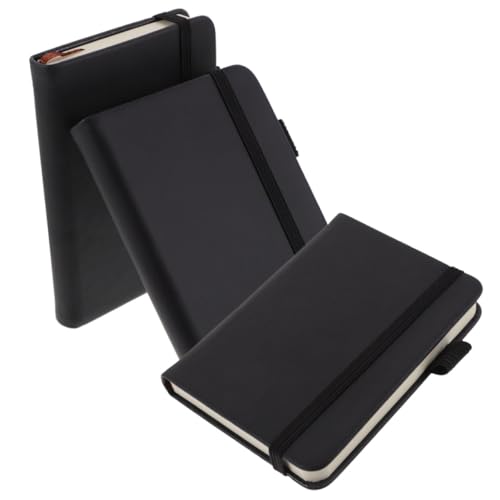 OHPHCALL 3 Stück Kleines Notizbuch Liniertes Pocket Notepad mit Dickem Pu einband Praktisches Schreibheft für Business Schule Büro Handliche Notizblöcke für Termine und Notizen OHPHCALL 3 Stück Kleines Notizbuch Liniertes Pocket Notepad mit Dickem Pu einband Praktisches Schreibheft für Business Schule Büro Handliche Notizblöcke für Termine und Notizen von OHPHCALL