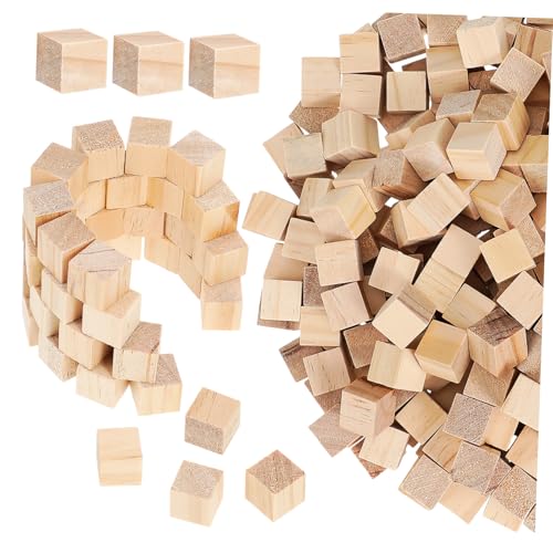OHPHCALL 300 Stück Blanko Holzwürfel aus Naturbelassenem Kiefernholz Glatte Oberfläche Vielseitige Holzklötze zum Basteln Malen DIY Handwerk Bausteine für Kreative Projekte OHPHCALL 300 Stück Blanko Holzwürfel aus Naturbelassenem Kiefernholz Glatte Oberfläche Vielseitige Holzklötze zum Basteln Malen DIY Handwerk Bausteine für Kreative Projekte von OHPHCALL