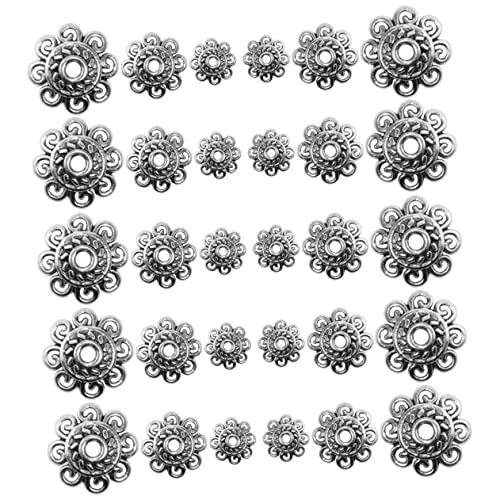 OHPHCALL 300Stücke Perlenkappen Blumenform DIY Bastelzubehör für Schmuckherstellung Antik Langlebig und Rostbeständig für Armbänder und Halsketten OHPHCALL 300Stücke Perlenkappen Blumenform DIY Bastelzubehör für Schmuckherstellung Antik Langlebig und Rostbeständig für Armbänder und Halsketten von OHPHCALL