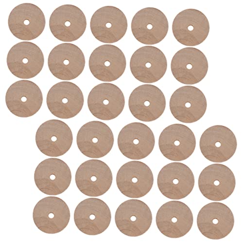 OHPHCALL 30Stücke Holzräder für Handwerksprojekte Runde DIY für Spielzeugautos Innendurchmesser für Bastelarbeiten OHPHCALL 30Stücke Holzräder für Handwerksprojekte Runde DIY für Spielzeugautos Innendurchmesser für Bastelarbeiten von OHPHCALL