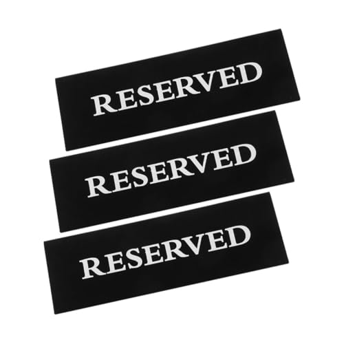 OHPHCALL 3Stücke Schwarze Reservierte Tischschilder aus Acryl V Förmige Platzreservierung für Restaurant Hochzeit und Hotel Wiederverwendbare und Kennzeichnung für Gästeanmeldungen OHPHCALL 3Stücke Schwarze Reservierte Tischschilder aus Acryl V Förmige Platzreservierung für Restaurant Hochzeit und Hotel Wiederverwendbare und Kennzeichnung für Gästeanmeldungen von OHPHCALL