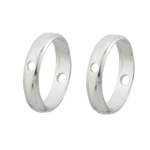 OHPHCALL 3Stücke Silber Taschenperlenrahmen DIY Schmuck Zubehör für Ringe Außendurchmesser Innendurchmesser für Armbänder Schlüsselanhänger OHPHCALL 3Stücke Silber Taschenperlenrahmen DIY Schmuck Zubehör für Ringe Außendurchmesser Innendurchmesser für Armbänder Schlüsselanhänger von OHPHCALL