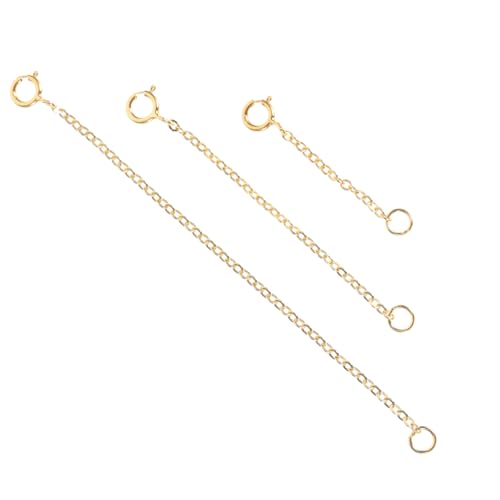 OHPHCALL 3Stücke Sterling Silber Verlängerungsketten für Armbänder DIY Schmuckherstellung Zubehör Silber und Anpassbare Kettenverlängerungen OHPHCALL 3Stücke Sterling Silber Verlängerungsketten für Armbänder DIY Schmuckherstellung Zubehör Silber und Anpassbare Kettenverlängerungen von OHPHCALL