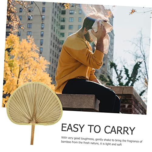 OHPHCALL 3stücke Sommerfächer Aus Gewebtem Material Cooler Pu-fächer Dekorativer Fächer Wanddekoration Für Zuhause Handgefertigt Stilvolle Optik von OHPHCALL
