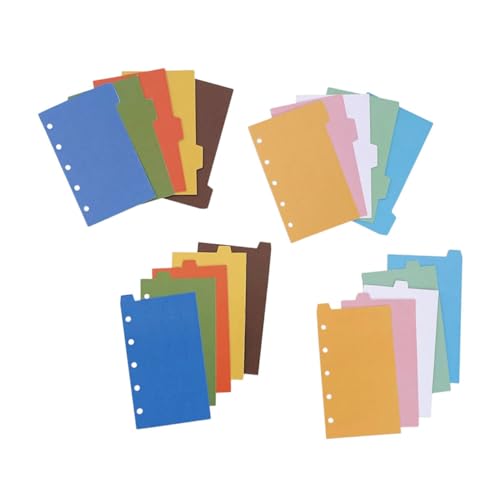 OHPHCALL 4 Sätze Ordner Trennblätter Mit Farbigen Registerlaschen Büro Notizblock Organizer Vintage Pastell Index Divider Tabs Für Schule Zuhause Arbeit OHPHCALL 4 Sätze Ordner Trennblätter Mit Farbigen Registerlaschen Büro Notizblock Organizer Vintage Pastell Index Divider Tabs Für Schule Zuhause Arbeit von OHPHCALL