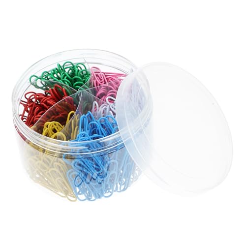 OHPHCALL 480-teiliges Büroklammern-set, Farbige Büroklammern, Papierklammern Zum Organisieren Und Abheften Von Dokumenten Für Büro- Und Schulbedarf, 33 Mm von OHPHCALL