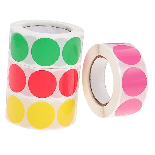 OHPHCALL 4Rollen Bunte Punktaufkleber Selbstklebende Etiketten Verschiedenen Farben für Beschriften Sortieren und Organisieren von Dokumenten und Projekten OHPHCALL 4Rollen Bunte Punktaufkleber Selbstklebende Etiketten Verschiedenen Farben für Beschriften Sortieren und Organisieren von Dokumenten und Projekten von OHPHCALL