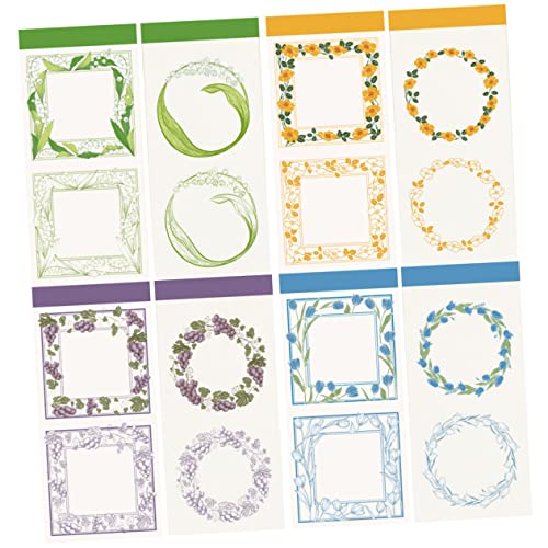 OHPHCALL 4Sätze Retro Pflanzen Scrapbooking Teiliges DIY Hintergrundpapier für Handgefertigte Karten Notizbuch Dekoration und Geschenkverpackungen Hochwertiges Langlebiges von OHPHCALL