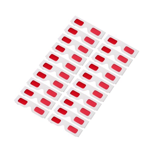OHPHCALL 50 Stück Movie Glasses mit Roten Linsen Langlebige Papierbrillen für Party und Valentinstag Bunte Gläser für Heimunterhaltung und Festliche Anlässe OHPHCALL 50 Stück Movie Glasses mit Roten Linsen Langlebige Papierbrillen für Party und Valentinstag Bunte Gläser für Heimunterhaltung und Festliche Anlässe von OHPHCALL