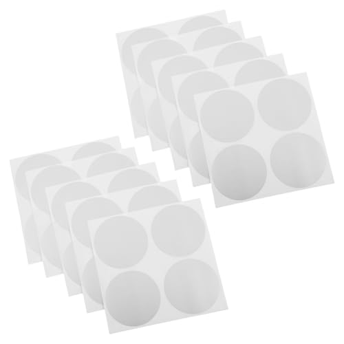 OHPHCALL 50 Stück Selbstklebende Rubbelkarten, Runde Rubbelaufkleber Für Diy-belohnungskarten, Ideal Für Hochzeitsfeiern, Silber von OHPHCALL