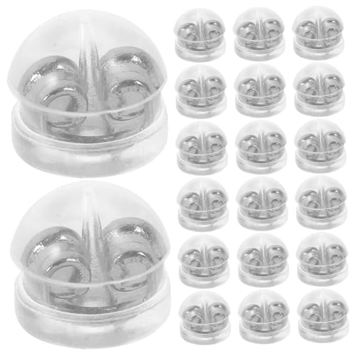 OHPHCALL 50 Stück Silikon Ohrstecker Verschlüsse Leichte Langlebige Ohrringrückseiten Hautfreundlich Flexibel Passend für Ohrstecker für DIY Schmuckherstellung und Ersatz OHPHCALL 50 Stück Silikon Ohrstecker Verschlüsse Leichte Langlebige Ohrringrückseiten Hautfreundlich Flexibel Passend für Ohrstecker für DIY Schmuckherstellung und Ersatz von OHPHCALL