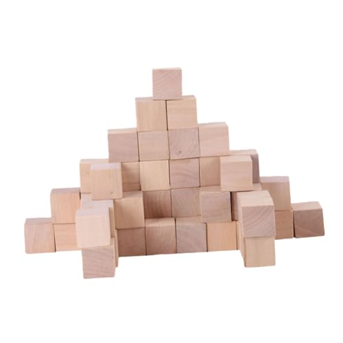 OHPHCALL 50 Stück Unlackierte Holzwürfel Naturholz Bastelblöcke für DIY Bauprojekte Shower Spiele Montessori Aktivitäten Mathe Zählen Holzklötze OHPHCALL 50 Stück Unlackierte Holzwürfel Naturholz Bastelblöcke für DIY Bauprojekte Shower Spiele Montessori Aktivitäten Mathe Zählen Holzklötze von OHPHCALL