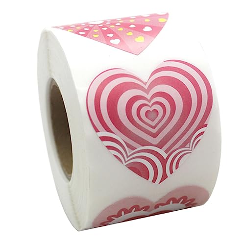 OHPHCALL 500 Stück Herzförmige Klebeetiketten für Geschenkverpackungen Valentinstag Siegelaufkleber Transparentes Design Selbstklebende Briefumschlag Aufkleber für DIY Bastelprojekte OHPHCALL 500 Stück Herzförmige Klebeetiketten für Geschenkverpackungen Valentinstag Siegelaufkleber Transparentes Design Selbstklebende Briefumschlag Aufkleber für DIY Bastelprojekte von OHPHCALL