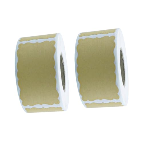 OHPHCALL 500 Stück Kraftpapier Aufkleber Selbstklebende Geschenkverpackung Etiketten DIY Geschenkaufkleber für Party Namensschilder und Bastelprojekte OHPHCALL 500 Stück Kraftpapier Aufkleber Selbstklebende Geschenkverpackung Etiketten DIY Geschenkaufkleber für Party Namensschilder und Bastelprojekte von OHPHCALL