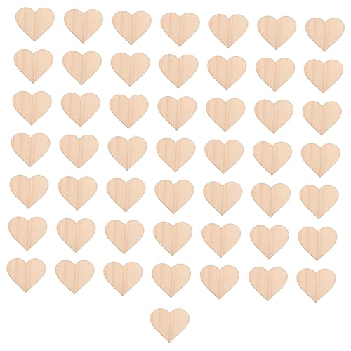 OHPHCALL 50Stücke Herz Holzscheiben DIY Bastelzubehör für Große Unbearbeitete Holzplättchen zum Malen und Dekorieren für Kreative Projekte und Heimwerkerideen OHPHCALL 50Stücke Herz Holzscheiben DIY Bastelzubehör für Große Unbearbeitete Holzplättchen zum Malen und Dekorieren für Kreative Projekte und Heimwerkerideen von OHPHCALL