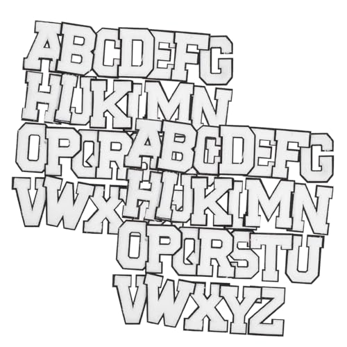OHPHCALL 52 Stück Teiliges Buchstaben Patches Aufbügeln Weiß Alphabet Stickerei für Kleidung Jeans Jacken DIY Reparatur und Verzierung von Taschen Hüten Schuhen OHPHCALL 52 Stück Teiliges Buchstaben Patches Aufbügeln Weiß Alphabet Stickerei für Kleidung Jeans Jacken DIY Reparatur und Verzierung von Taschen Hüten Schuhen von OHPHCALL