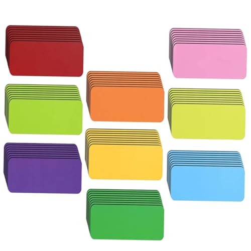 OHPHCALL 54 Stück Teiliges Set Beschreibbare Magnetetiketten Farbige Magnetische Namensschilder für Schule Büro und Zuhause Praktisch für Identifikation und Organisation von OHPHCALL