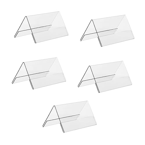 OHPHCALL 5Stücke Acryl Displays für Namensschilder Klarer Doppelseitiger Tischkartenhalter Robust und Langlebig für Konferenzen Hochzeiten und Veranstaltungen OHPHCALL 5Stücke Acryl Displays für Namensschilder Klarer Doppelseitiger Tischkartenhalter Robust und Langlebig für Konferenzen Hochzeiten und Veranstaltungen von OHPHCALL