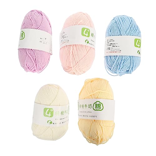 OHPHCALL 5Stücke Baumwollgarn Häkelgarne Verschiedenen Farben für DIY Projekte Stricken und Häkeln für Kissen Decken und Mehr OHPHCALL 5Stücke Baumwollgarn Häkelgarne Verschiedenen Farben für DIY Projekte Stricken und Häkeln für Kissen Decken und Mehr von OHPHCALL