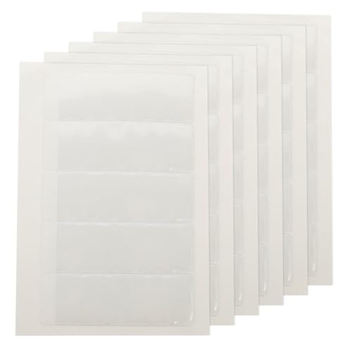 OHPHCALL 6 Blätter Transparent PVC Selbstklebende Karteitaschen Robuste Aufbewahrungstaschen für Visitenkarten Bibliotheks und Lageretiketten Staubdicht Einfach zu Organisieren und OHPHCALL 6 Blätter Transparent PVC Selbstklebende Karteitaschen Robuste Aufbewahrungstaschen für Visitenkarten Bibliotheks und Lageretiketten Staubdicht Einfach zu Organisieren und von OHPHCALL