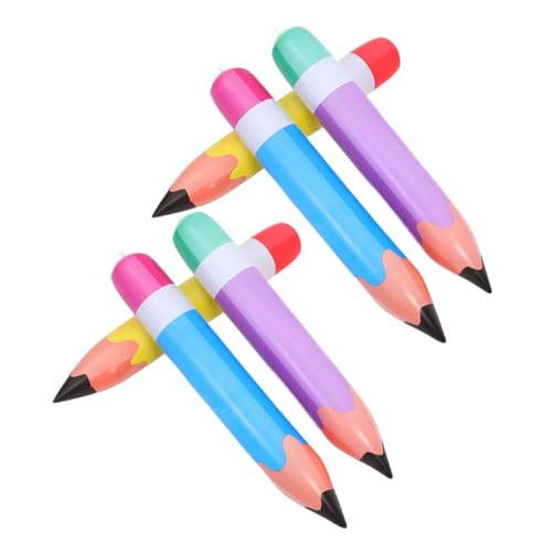 OHPHCALL 6 Stück Aufblasbare Riesen Bleistift Ballons aus Langlebigem PVC Leicht und Tragbar für Schulanfang Klassenzimmerdeko Abschlussfeier und Partyveranstaltungen von OHPHCALL
