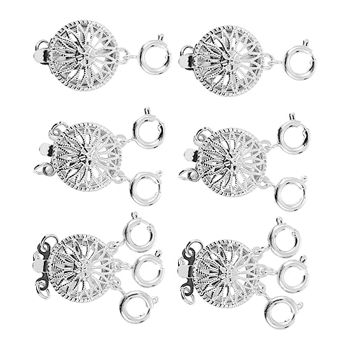 OHPHCALL 6Stücke DIY Schmuckzubehör Metallverschluss für Armbänder und Schiebeverschluss Leicht und Installieren für Schmuckherstellung von OHPHCALL