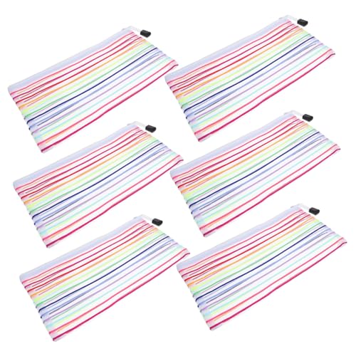OHPHCALL 6Stücke Teiliges Geldtaschen für Bargeld Dokumente und Stifte Wasserdichtes Mesh Design mit Reißverschluss zur Aufbewahrung von Rechnungen Schecks und OHPHCALL 6Stücke Teiliges Geldtaschen für Bargeld Dokumente und Stifte Wasserdichtes Mesh Design mit Reißverschluss zur Aufbewahrung von Rechnungen Schecks und von OHPHCALL