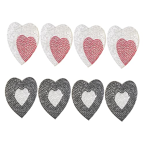 OHPHCALL 8 Stück Teiliges Strasssteine Aufbügelbare DIY Kleidungspatches Herzform Glitzer Applikationen für Kleidung Taschen Hüte Schuhe Reparatur und Dekoration OHPHCALL 8 Stück Teiliges Strasssteine Aufbügelbare DIY Kleidungspatches Herzform Glitzer Applikationen für Kleidung Taschen Hüte Schuhe Reparatur und Dekoration von OHPHCALL