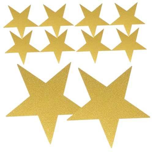 OHPHCALL 80 Stück Teiliges Große Goldene Stern Ausschnitte aus Glitzerpapier Faderesistente Stern Dekoration für Klassenraum Tafeln Bulletin Board Verschönerung Einfache Anbringung für OHPHCALL 80 Stück Teiliges Große Goldene Stern Ausschnitte aus Glitzerpapier Faderesistente Stern Dekoration für Klassenraum Tafeln Bulletin Board Verschönerung Einfache Anbringung für von OHPHCALL