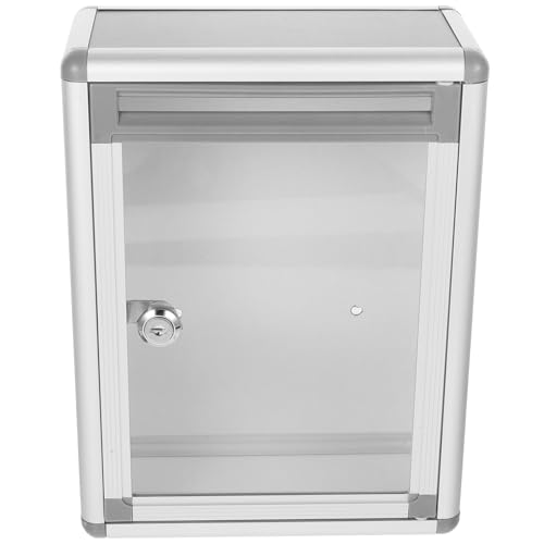 OHPHCALL Abschließbarer Briefkasten aus Wand Post Organizer für Orte für Vorschläge und Spenden mit Sicherem OHPHCALL Abschließbarer Briefkasten aus Wand Post Organizer für Orte für Vorschläge und Spenden mit Sicherem von OHPHCALL