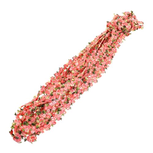 OHPHCALL Besticktes Wasserlösliches Spitzenband DIY Kleidung Spitze Verzierung Party Dekoration Blutrot für Kleid Vorhang Basteln von OHPHCALL