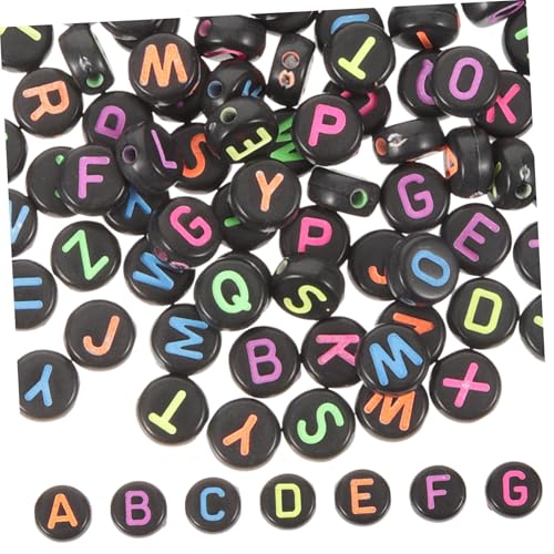OHPHCALL Bunte Buchstabenperlen zum Auffädeln Robuste Kunststoffperlen mit Glatter Oberfläche Dekorative Alphabetperlen für DIY Schmuckherstellung Armband und Halskettenzubehör OHPHCALL Bunte Buchstabenperlen zum Auffädeln Robuste Kunststoffperlen mit Glatter Oberfläche Dekorative Alphabetperlen für DIY Schmuckherstellung Armband und Halskettenzubehör von OHPHCALL