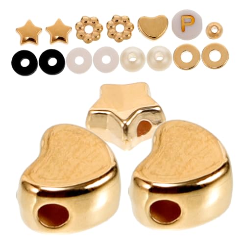 OHPHCALL DIY Perlen für Freundschaftsarmbänder Distanzperlen und Dekorative Perlen zum Auffädeln von Schmuck für Kreative Bastelprojekte von OHPHCALL