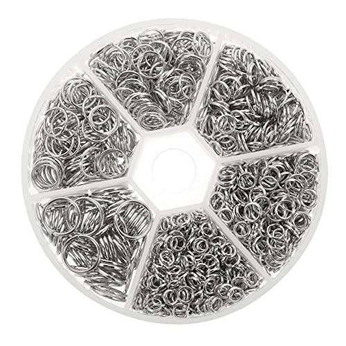 OHPHCALL DIY Schmuckzubehör Metall Sprungringe Offene Biegeringe für Armbänder Ohrringe und Nickelfrei Bastelprojekte und Schmuckreparaturen OHPHCALL DIY Schmuckzubehör Metall Sprungringe Offene Biegeringe für Armbänder Ohrringe und Nickelfrei Bastelprojekte und Schmuckreparaturen von OHPHCALL