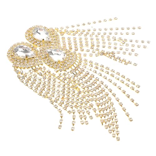 OHPHCALL Elegante Strass-anzug-epaulette, Quaste, Epaulette, Schulter-epaulette Für Bankett, Hochzeit, Partys, Einzigartige Epaulette-dekoration OHPHCALL Elegante Strass-anzug-epaulette, Quaste, Epaulette, Schulter-epaulette Für Bankett, Hochzeit, Partys, Einzigartige Epaulette-dekoration von OHPHCALL