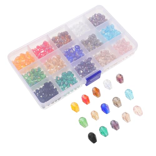 OHPHCALL Farbiges Wassertröpfchen Glasperlen DIY Schmuckperlen für Armbänder Ohrringe und Bastelprojekte Leicht und Tragbar OHPHCALL Farbiges Wassertröpfchen Glasperlen DIY Schmuckperlen für Armbänder Ohrringe und Bastelprojekte Leicht und Tragbar von OHPHCALL