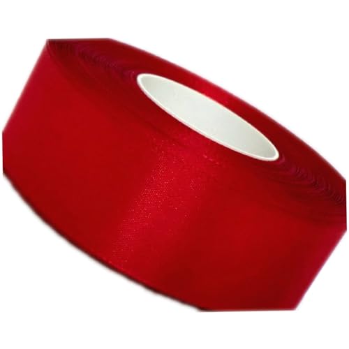 OHPHCALL Geschenkband Rot Hochdichtes Dacron Satinband Glatt Curling Band für Basteln Haarschleifen Brautsträuße und Geschenkverpackung von OHPHCALL