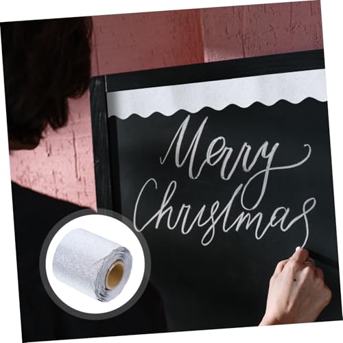OHPHCALL Glitzernde Abnehmbare Schwarze Tafelkanten Dekoration Wasserfeste Papierbordüre für Klassenzimmer Pinnwand und Büro Funkelnde Bulletin Board Border ohne Kleber OHPHCALL Glitzernde Abnehmbare Schwarze Tafelkanten Dekoration Wasserfeste Papierbordüre für Klassenzimmer Pinnwand und Büro Funkelnde Bulletin Board Border ohne Kleber von OHPHCALL