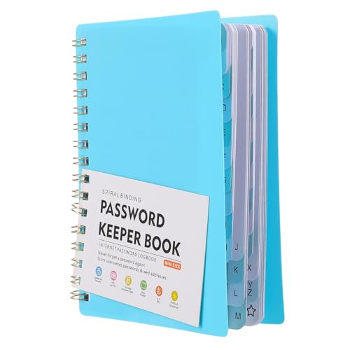 OHPHCALL Kleines Passwortbuch mit Alphabetischen Tabs Spiralbindung für Einfaches Blättern Passwort Organizer und Notizbuch in Geeignet für Senioren Praktisches Logbuch für Website Zugänge OHPHCALL Kleines Passwortbuch mit Alphabetischen Tabs Spiralbindung für Einfaches Blättern Passwort Organizer und Notizbuch in Geeignet für Senioren Praktisches Logbuch für Website Zugänge von OHPHCALL