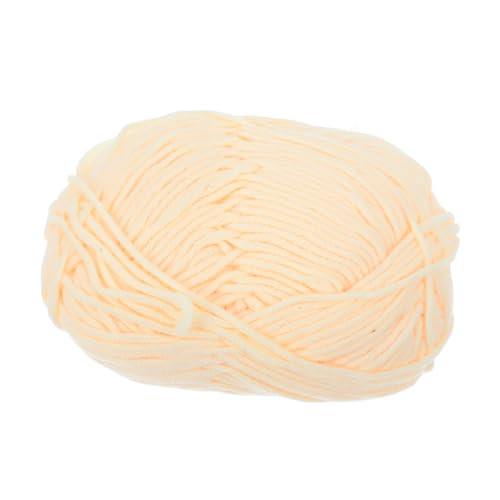 OHPHCALL Milch Baumwollgarn Warmes Handgewebtes Strick und Häkelgarn für Pullover Schals und Mützen DIY Zubehör für Kreative Projekte Beige Gelb OHPHCALL Milch Baumwollgarn Warmes Handgewebtes Strick und Häkelgarn für Pullover Schals und Mützen DIY Zubehör für Kreative Projekte Beige Gelb von OHPHCALL